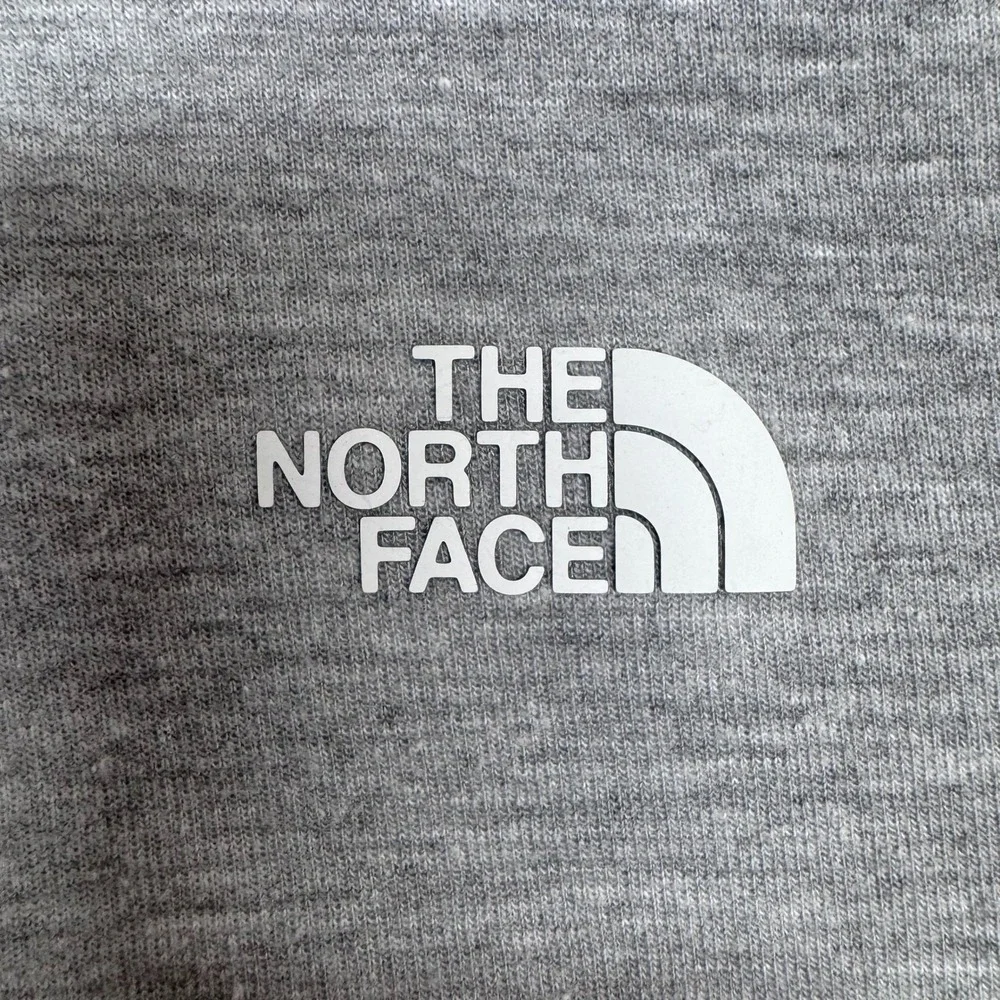 The North Face Mens Full Zip Sweatshirt Gray Heather Mock Neck Jacket Size M